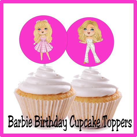 barbie topper|Amazon.com: Barbie Cupcake Toppers.